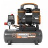 Безмасляный компрессор DAEWOO DAC 180S 0,9 кВт, 170 л/мин, 8 бар, ресивер 8 л, 2 цилиндра, безщёточный двигатель, низкий шум, IP