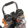 Безмасляный компрессор DAEWOO DAC 250SV 1,45 кВт 250 л/мин 8 бар 30 л, 2 цилиндра, 2 манометра, IP21, колёса