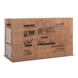 Bezeļļas kompresors DAEWOO DAC 1000S 5,8 kW 1000 l/min 8 bar 120 l resīvers, 8 cilindri, 400 V, LCD kontrolieris, žāvētājs, IP21