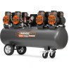 Bezeļļas kompresors DAEWOO DAC 1000S 5,8 kW 1000 l/min 8 bar 120 l resīvers, 8 cilindri, 400 V, LCD kontrolieris, žāvētājs, IP21