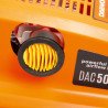 Air compressor DAEWOO DAC 50D 1.5 kW 169 l/min 8 bar 50 l tank, 2 gauges, 2 connectors, 230 V, wheels, oil level window