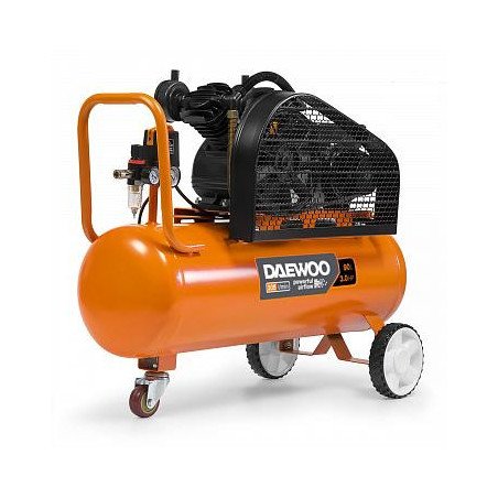 Gaisa kompresors DAEWOO DAC 90B 2,2 kW 305 l/min 8 bar 90 l resīvers, siksnas piedziņa, 2 cilindri, IP44, ūdens separators