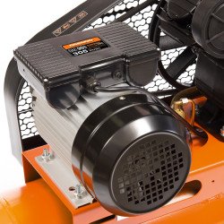 Gaisa kompresors DAEWOO DAC 90B 2,2 kW 305 l/min 8 bar 90 l resīvers, siksnas piedziņa, 2 cilindri, IP44, ūdens separators