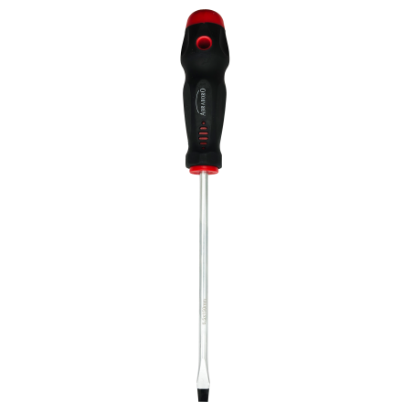 Screwdriver with ergonomic two-component handle and black tip, CrV steel, ABRABORO