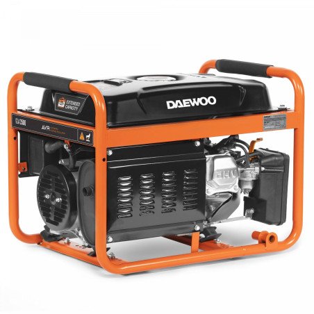 Бензиновый генератор DAEWOO GDA 3500 3,2 кВт 230 В, номинал 2,8 кВт, AVR, бак 18 л, медная обмотка