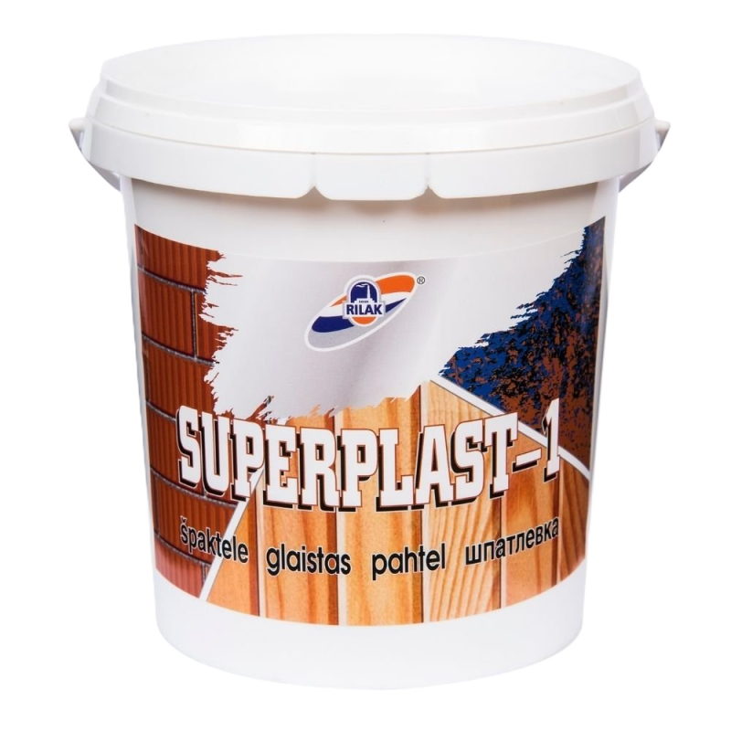SUPERPLAST-1 smalkgraudaina špaktele koka virsmām, gatava lietošanai, balta, iekšdarbiem