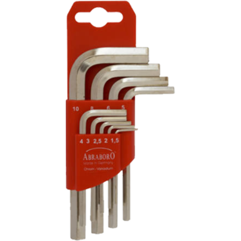 Набор шестигранников коротких 1.5–10 mm — 9 шт