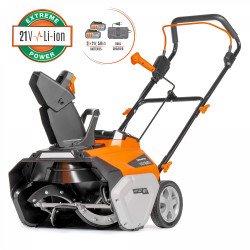 DAEWOO DAST 5542Li Cordless Snow Blower, 42 V, 510 × 280 mm, 1–10 m Throw, 180° Chute, Brushless Motor, LED Light, Makita 18 V S
