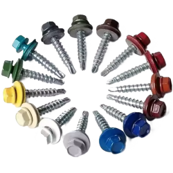Roofing Screw with Washer, Coated in RAL Colors - Buy Online