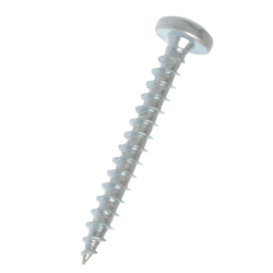 Wood Screw with Half-Round Head, Zinc - Buy Online