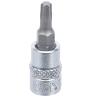 T-Star (Torx) uzgaļu uzmava BGS, 6,3 mm (1/4 colla), hromēta tērauda