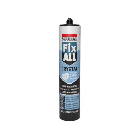 Fix ALL Crystal hermētiķis un līme, pilnībā caurspīdīgs, mitrumizturīgs, UV noturīgs, 290 ml