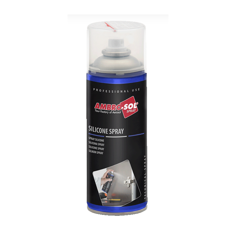 Silikona aerosols 400 ml, Ambro-Sol, plastmasas, gumijas un metāla detaļu aizsardzībai un eļļošanai
