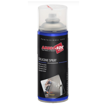 Silicone spray 400 ml, Ambro-Sol, for lubricating and protecting plastic, rubber and metal components