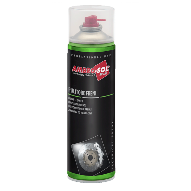 Bremžu tīrītājs aerosols, 600 ml, ātri žūstošs, noņem eļļu un taukus, diskiem, suportiem un metāla detaļām