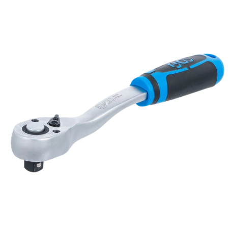 Reversā sprūdrata atslēga 1/2", 72 zobi, 5° solis, Cr-V tērauds, ergonomisks rokturis BGS