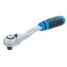 Reversā sprūdrata atslēga 1/2", 72 zobi, 5° solis, Cr-V tērauds, ergonomisks rokturis BGS