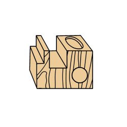 Plunge Cutting Straight Router Bit, TCT – 8 mm Shank