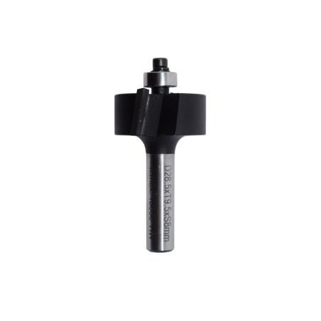 T-veida rievu frēzēšanas uzgalis ar vadgultni, TCT, 8 mm kāts, cietai un mīkstai koksnei