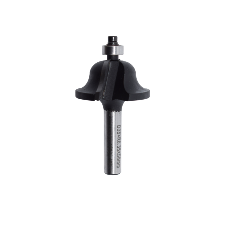 Roman ogee router bit, type A, with bearing, TCT, 8 mm shank, for wood and laminate