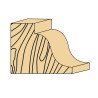 Фреза Roman Style Cove с подшипником TCT 8 mm