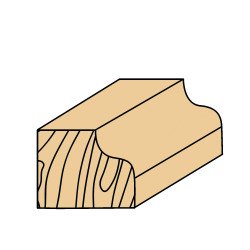 Romiešu stila velvējuma frēze (tips C) ar gultni – kokam un laminātiem,Фреза для римского профиля