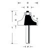 Фреза для калёвки с подшипником TCT 8 mm