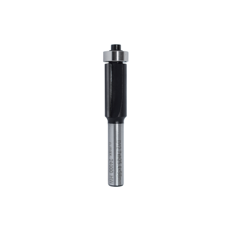 Flush trim router bit with guide bearing, TCT blades, for hardwood and plywood edge trimming