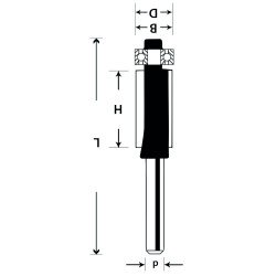 Flush Trim Copying Router Bit, TCT – Precision Tool