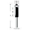 Копировальная фреза Flush Trim TCT, 8 mm
