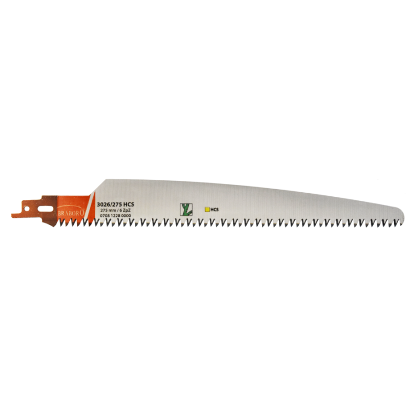Reciprocating saw blade for green wood cutting, 275 mm, high carbon steel