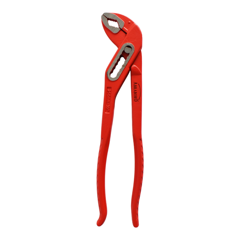 Ūdenssūkņa knaibles ar 7 pozīciju regulāciju, šaurs žoklis, rūdīti zobi, ergonomisks rokturis, ABRABORO