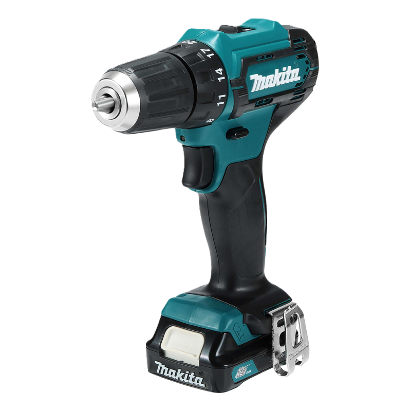 Makita DF333D 12Vmax CXT drill/driver with compact body and dual-speed gearbox Makita DF333D 12Vmax CXT drill/driver with compact body and dual-speed gearbox