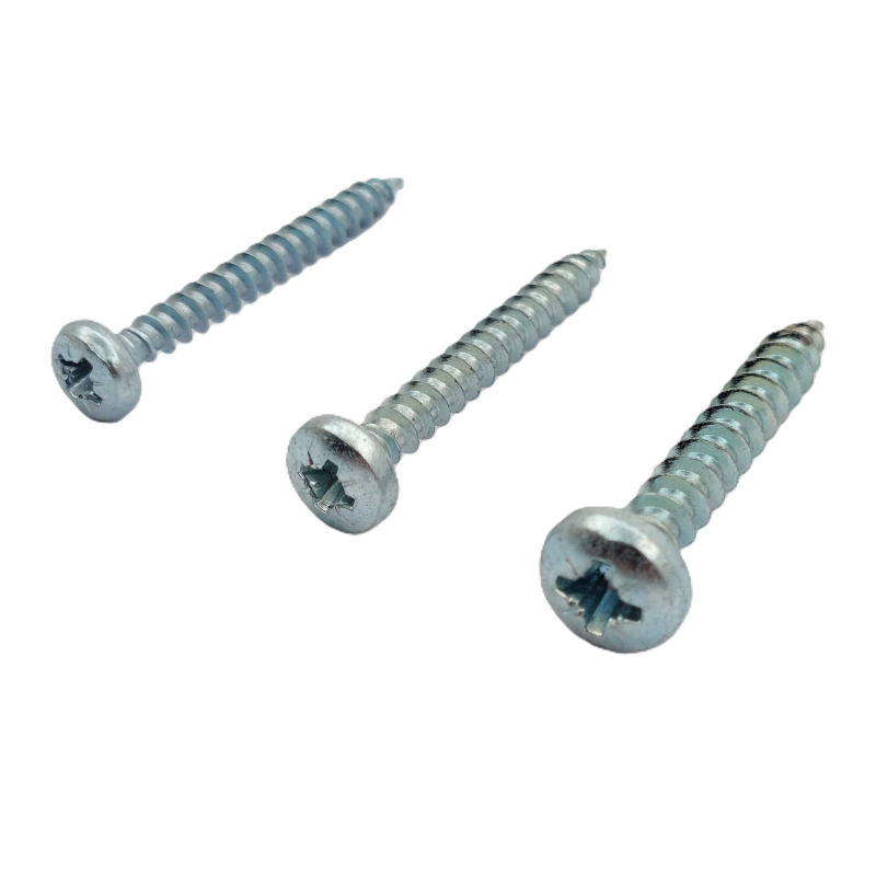 Wood screw with pan head, zinc-plated steel, for timber fastening applications Wood screw with pan head, zinc-plated steel, for timber fastening applications