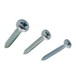 Wood screw with pan head, zinc-plated (3×16–5×60 mm)