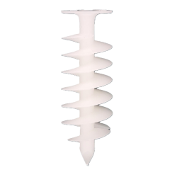 Insulation anchor for polystyrene, plastic spiral type