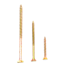 Universal wood screws with PZ drive, countersunk head and yellow zinc coating
