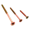 Шурупы по дереву PZ, жёлтый цинк — 2.5×12–6×200 mm