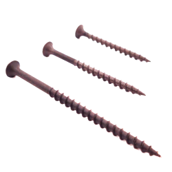 Drywall screw with coarse thread and bugle head for wood frame fastening, phosphated steel