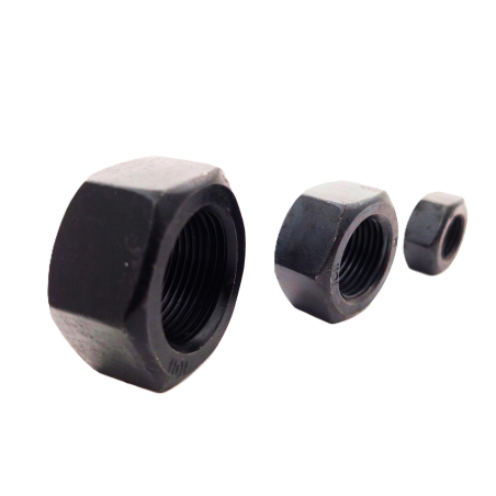 Hex nut fine thread DIN 934 MF, steel, black