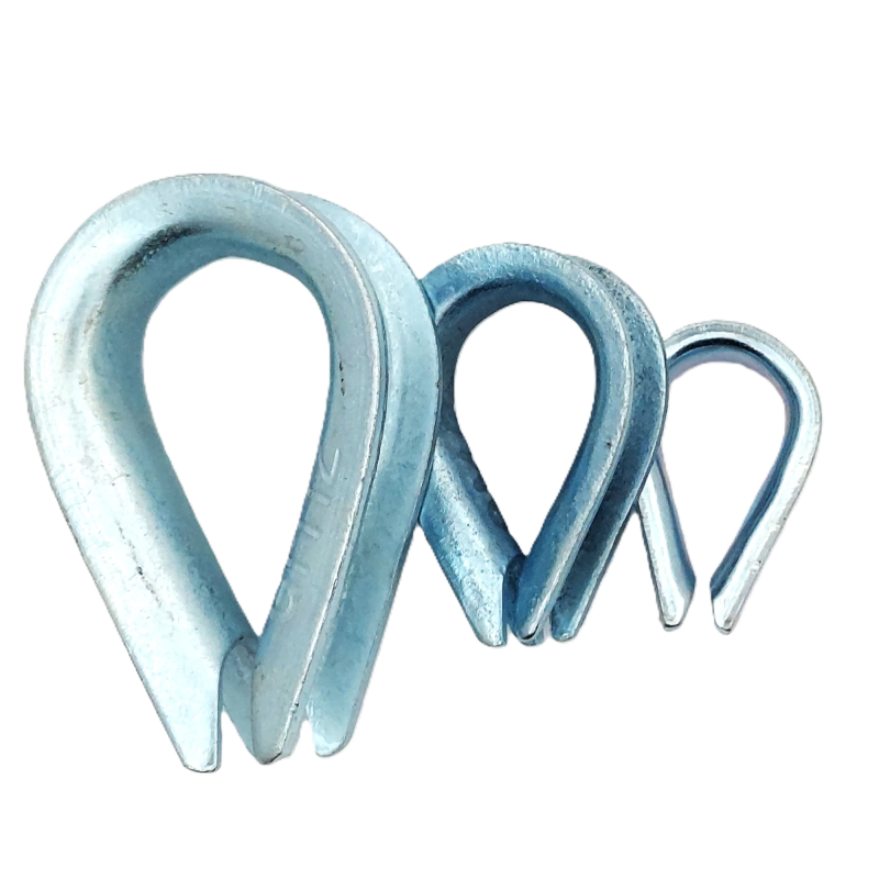 Wire rope thimble, zinc-plated steel, for rope end protection, DIN 6899 Wire rope thimble, zinc-plated steel, for rope end protection, DIN 6899