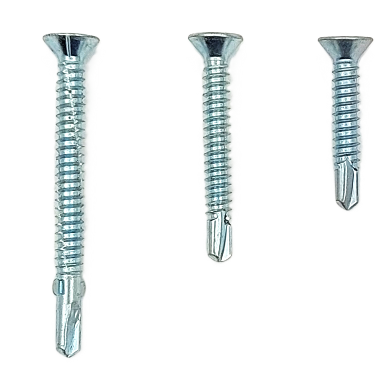 Self-drilling screw with countersunk head, zinc-plated steel, for metal fastening, DIN 7504P Self-drilling screw with countersunk head, zinc-plated steel, for metal fastening, DIN 7504P