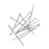 Twisted construction nail for wood fastening, zinc coated steel