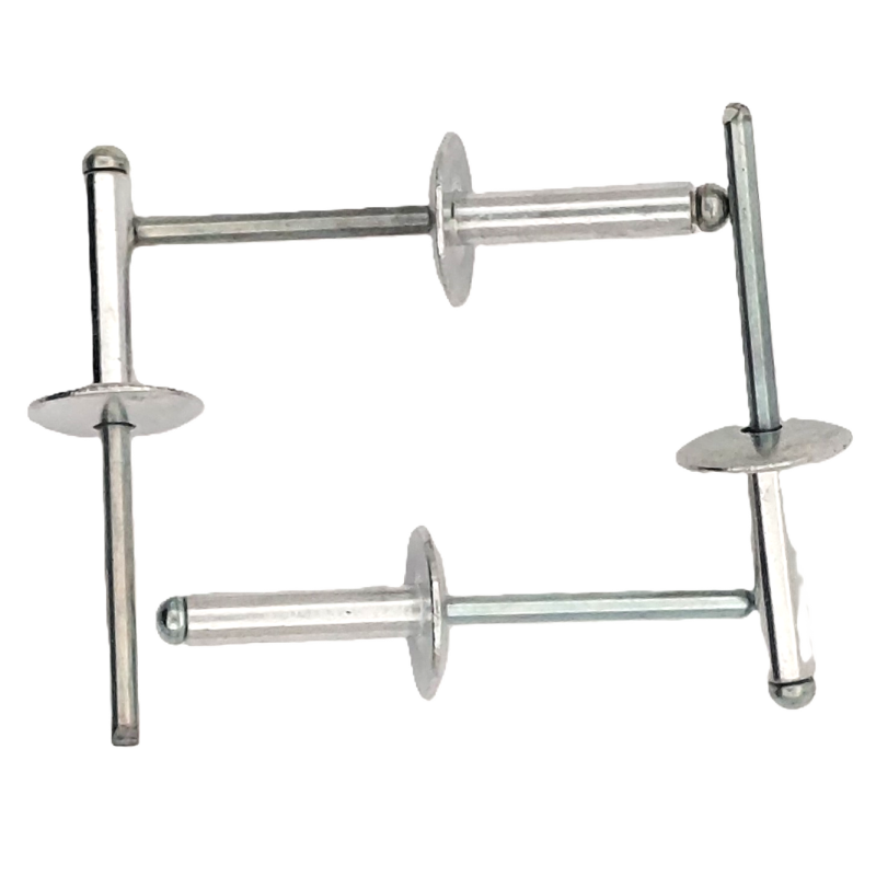 Aluminum blind rivets with wide-large head Aluminum blind rivets with wide-large head