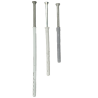 Frame fixing plug with zinc-plated screw, countersunk head, nylon body for fastening