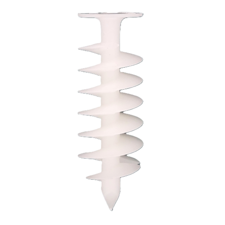 Dībelis putuplastam, plastmasas spirālveida tips