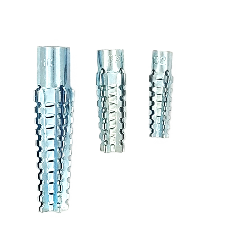 Metal anchor for aerated concrete, self-locking with internal thread, zinc-plated Metal anchor for aerated concrete, self-locking with internal thread, zinc-plated