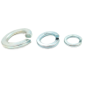 Spring lock washer, DIN 127, zinc-plated steel for screw locking