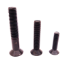 Countersunk screw DIN 7991, class 10.9 black steel with hex socket