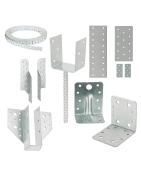 Leņķi, plāksnes un metāla stiprinājumi konstrukcijām, sadaļas attēls